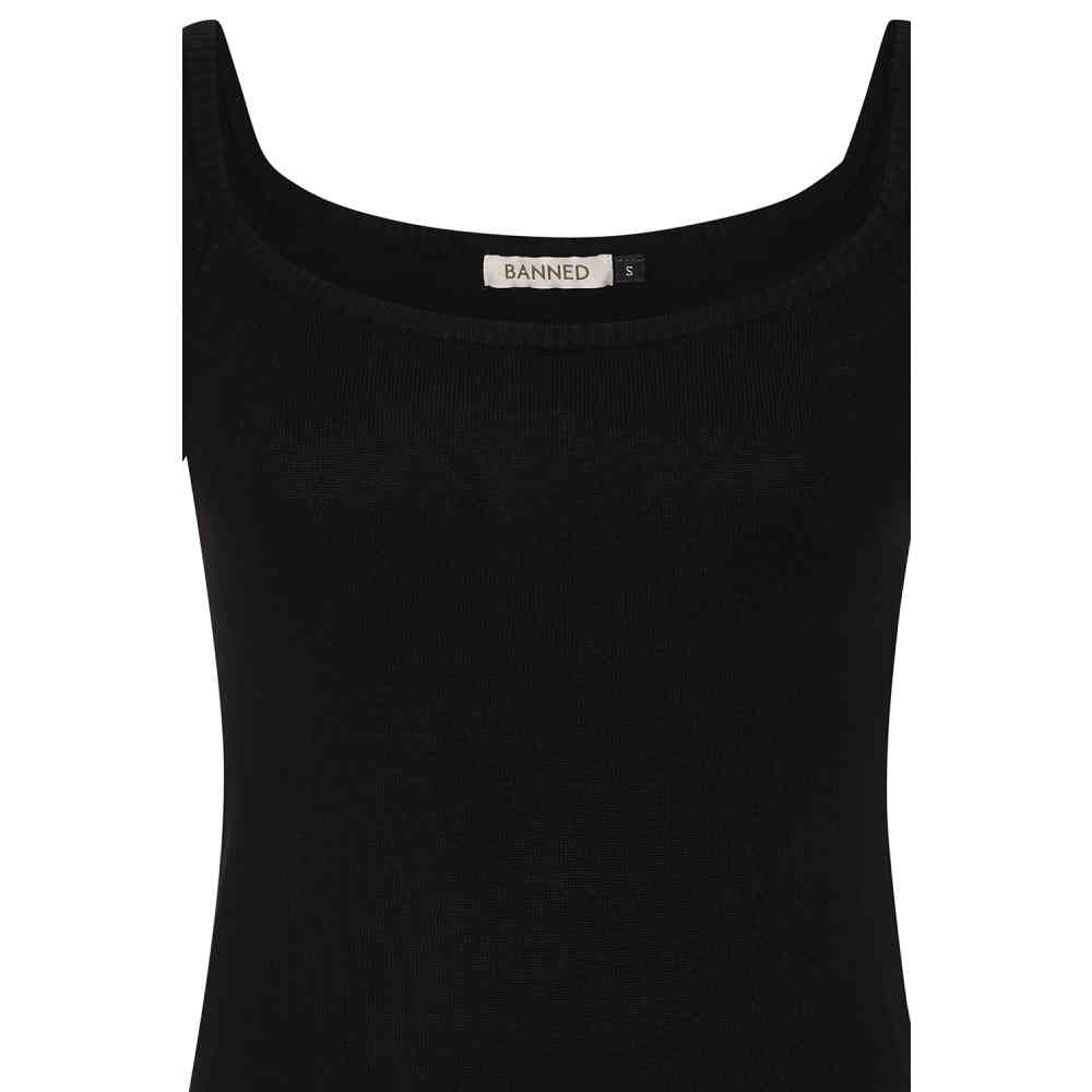 Banned - Ginny Knitted Top - Zwart